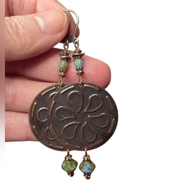 Hand Crafted Artisan Earrings # 175 NEW Bohemian Earrings - Picture 1 of 6